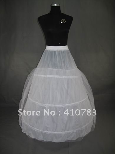 Free Shipping  2 layers 3 hoop bridal wedding underskirt petticoat P15