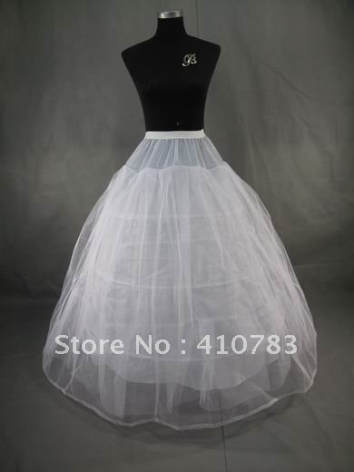 Free Shipping  2 layers 3 hoop bridal wedding underskirt petticoat P25