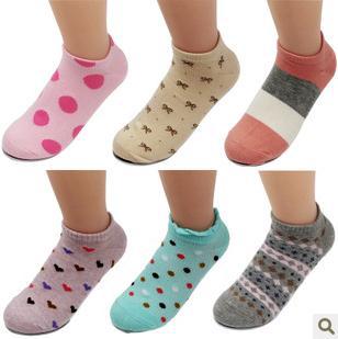 [free shipping]20/lot  Spring and autumn thin sock slippers short design  cotton socks women's socks gift box set socks lh02