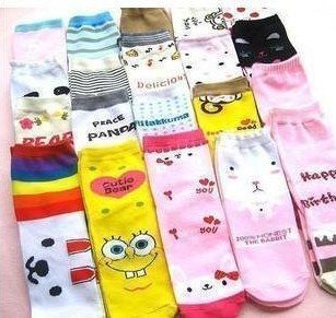 Free shipping! 20 pair Fashion Slippers Sock  / monoblock cartoon socks lady socks