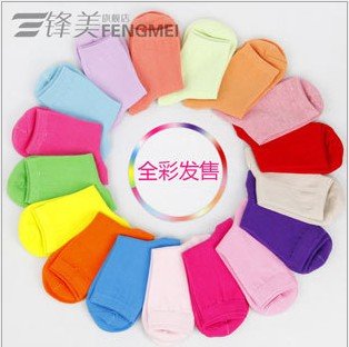 Free shipping 20 piece=10 pairs Candy Colors 100% Cotton Womens Fashion Socks