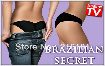 Free Shipping 200pcs/lot Brazilian Secret As Seen On TV Brazilian Secret Padded Underwear