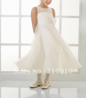 free shipping 2011 hot sale flower girl's  gown