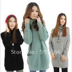 Free shipping , 2011 hot sales Women's sweater  ladies fashion long sleeve sweater