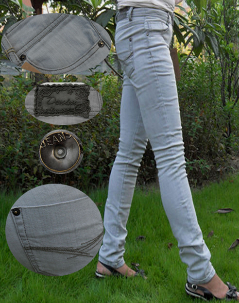Free Shipping 2011 jeans female fashion skinny pants plus size trousers pencil pants trousers