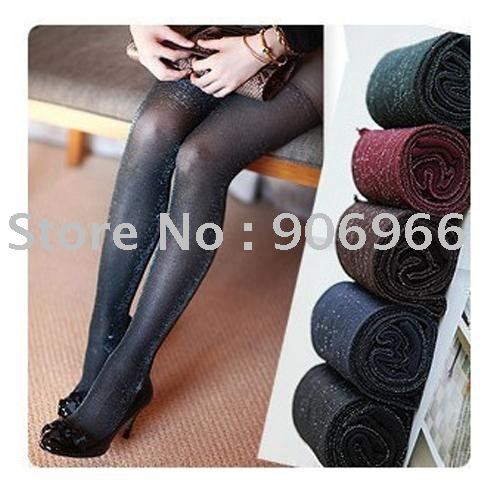 Free Shipping!2011 Korean version of the new fashion Core wire Liangsi pantyhose / stockings - sapphire blue