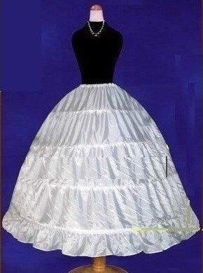 Free shipping 2011 new 4-hoop wedding dress bridal petticoat,underskirt,A-line Crinoline,chapel train,4 hoop,adjustable