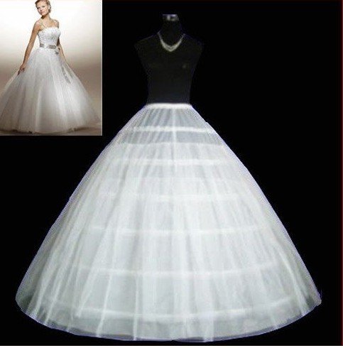 Free shipping 2011 new fashion 6-hoop bridal wedding dress bridal gown petticoat dress crinoline underskirt