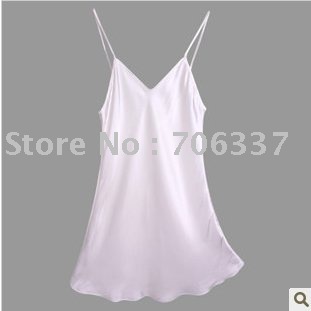 Free Shipping,  2011 New Fashion Silk Sleep Dress/Sexy Lingerie/Slip Dress/Suspende dress/ Pitticoat/Underskirt+10 Colors/LB-002
