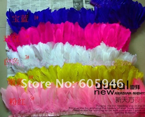 free shipping 2011 new style,natural feather,cloth DIY feather accessories dancing party   five color .length 18.9in width 5in