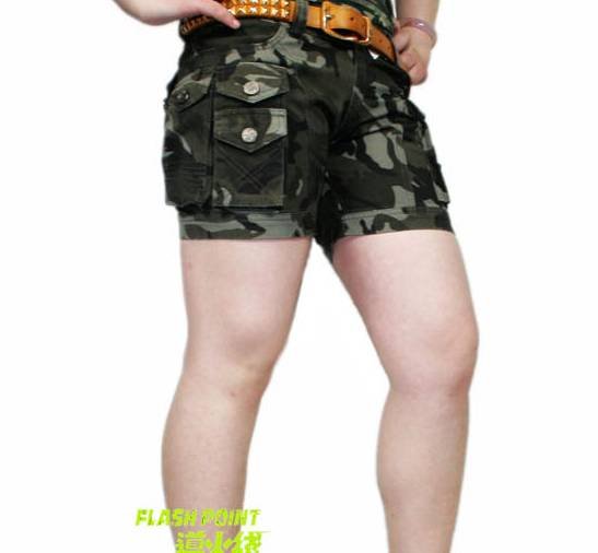 Free shipping 2011 new summer women sexy fashion 100% cotton canas much pocket short pants