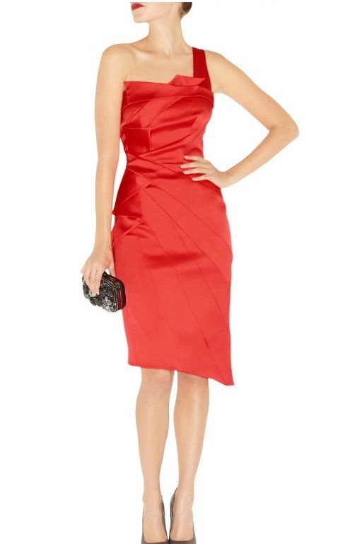 Free shipping 2011 one shoulder ladies cocktail party dress DM202 dropship