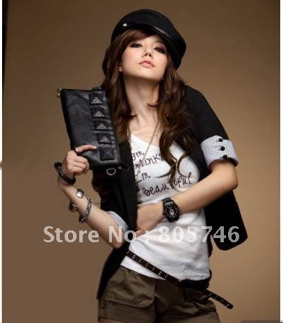 Free shipping 2011 south Korean version of autumn winter is women's suit jacket OL two button long-sleeved joker small suit