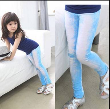Free shipping 2011 wholesale autumn hot sale the Korean version girls fashion painting style render pants pencil pants
