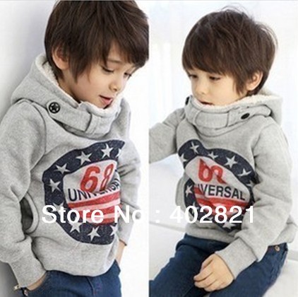 Free shipping!2012 100% cotton long-sleeve children hoodies(RETAIL)