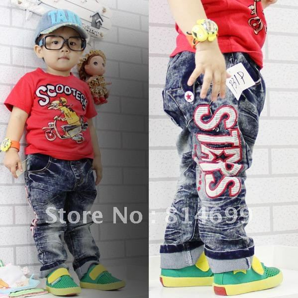 Free shipping 2012 Autumn and winter baby fashion korea denim trousers cowboy casual jeans ZX56