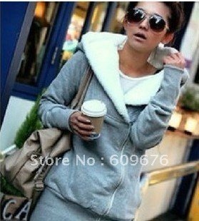 Free shipping ! 2012 Autumn And Winter Clothing  Individual Zipper Decorated Cape Hooded and wool  Coat