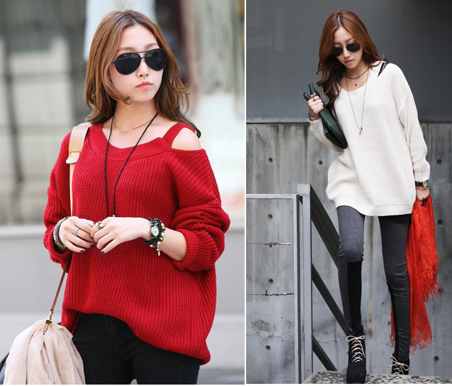 Free Shipping 2012 autumn and winter fashion strapless all-match pullover sweater 2161 MY