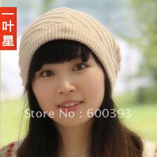Free shipping 2012 Autumn and winter female women's dual knitted hat