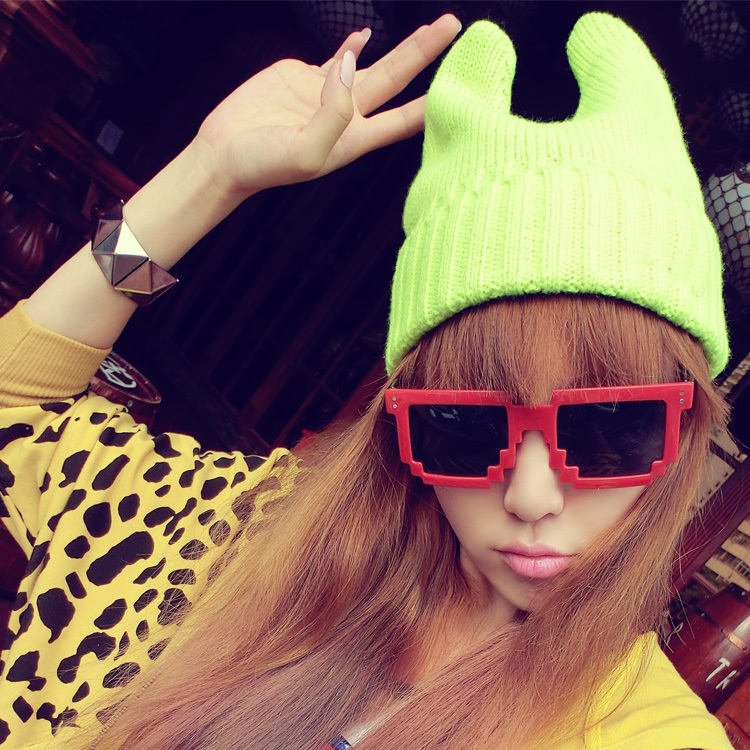 Free shipping! 2012 autumn and winter hat ear cartoon doll yarn all-match hat general cap