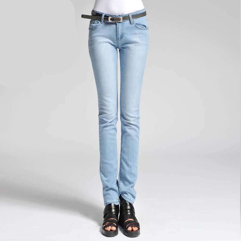 free shipping 2012 autumn and winter new arrival women's classic slim all-match fashion pencil female jeans ak027