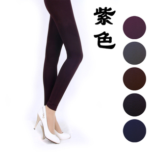 Free shipping 2012 Autumn and Winter slanting stripe legging velvet abdomen drawing slim basic step stockings thick