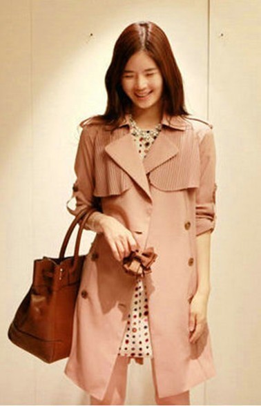 Free shipping! 2012 autumn and winter tuck long-sleeve slim trench outerwear medium-long