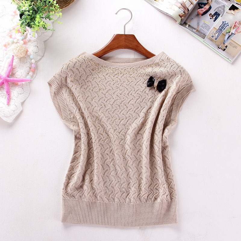 Free shipping 2012 autumn batwing shirt cutout sweater thin loose shirt crochet net shirt female