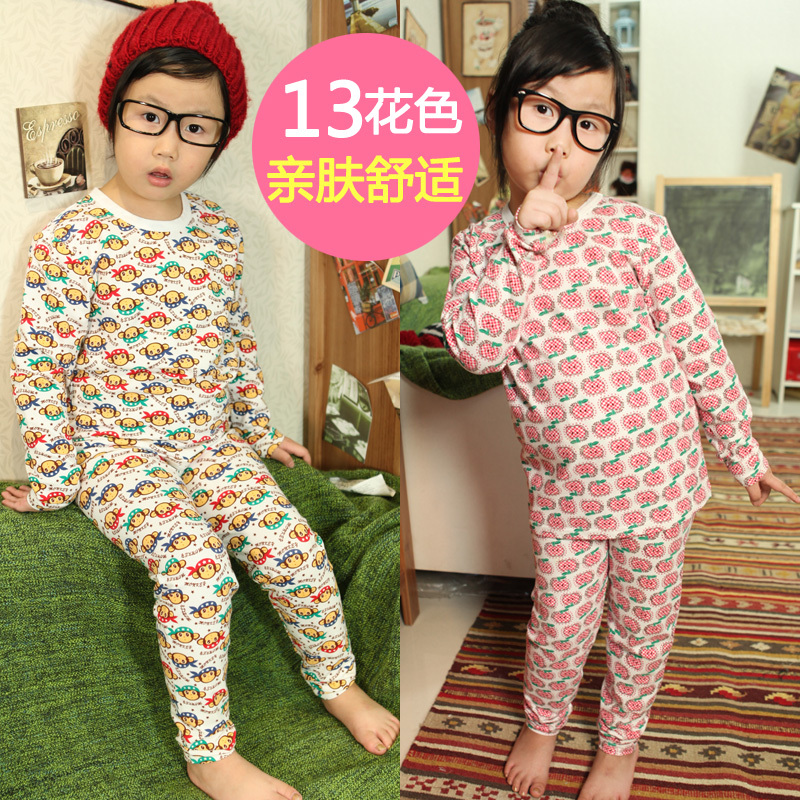 free shipping 2012 autumn child boys clothing girls clothing long-sleeve t lounge long johns trousers underwear set 5071
