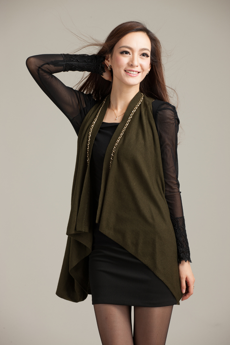 Free Shipping 2012 autumn fashion cardigan cape sweater female