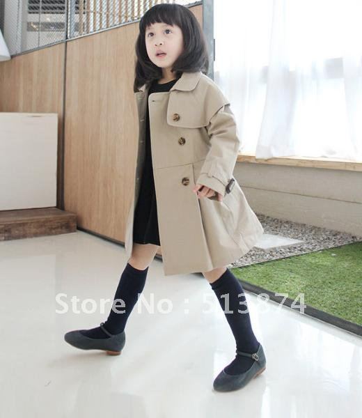 Free   shipping     2012 autumn fashion temperament girl's double breasted coat