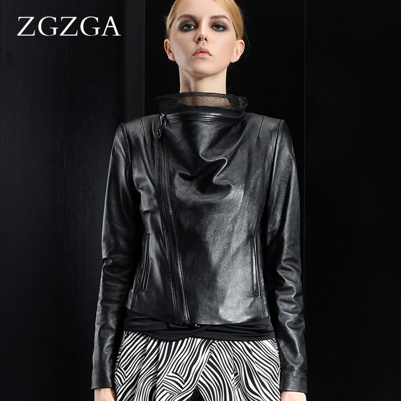 free shipping  2012 autumn genuine leather clothing women's short design slim turn-down collar sheepskin clothes outerwear