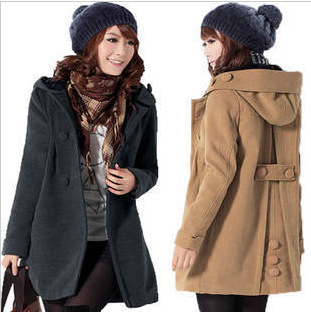 free shipping 2012 autumn maternity clothing woolen plus size maternity outerwear fashion maternity overcoat outerwear