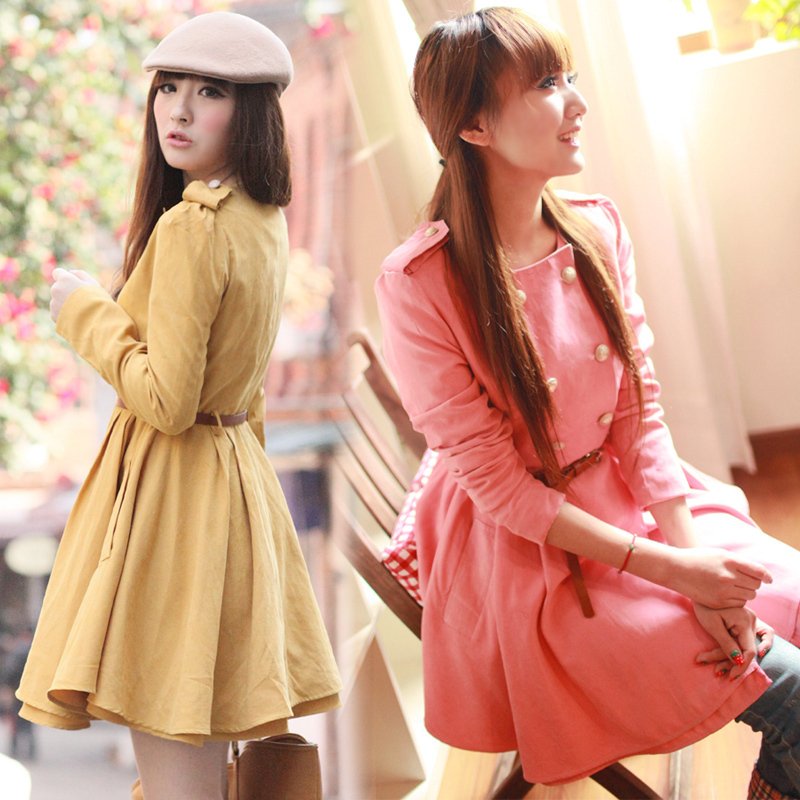 free shipping, 2012 autumn new arrival women's elegant double breasted long design shoulder pads slim trench outerwear belt