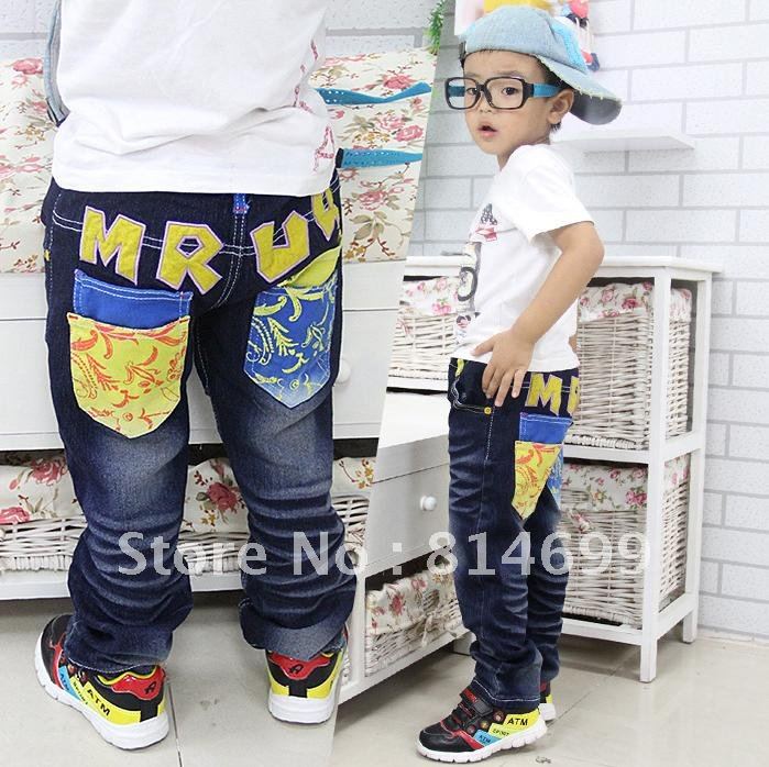 Free shipping 2012 autumn new Korean children denim boy pants fashion cowboy casual jeans ZX57