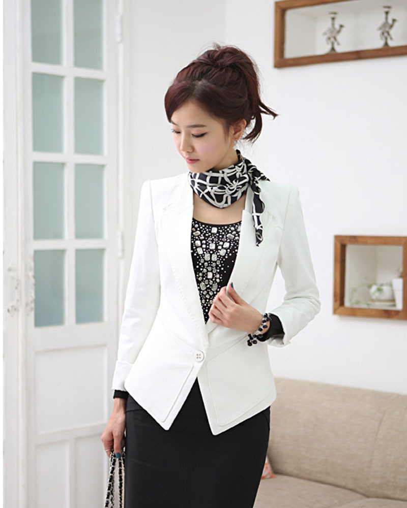 Free Shipping 2012 autumn outerwear fashionable casual elegant all-match formal ol one button blazer
