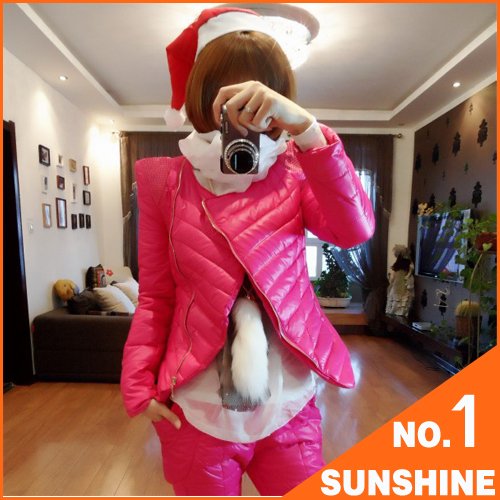 Free Shipping 2012 Autumn Winter Cotton Padded Jacket Outwear , Slim Short Design ,Fashion Women's Coat MLH01