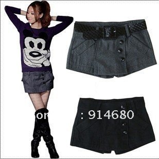 Free shipping ,2012 Autumn Winter Hot buy  New shorts,Shorts bootcut Giving belt  Wholesale Two colors four sizes
