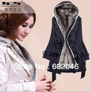 FREE SHIPPING 2012 AUTUMN WINTER NEW KOREAN SLIM THICK WARM COAT JACKET FASHION RETRO FEMALE MODELS COAT
