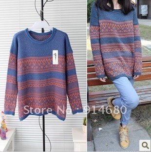 Free shipping!2012 Autumn Winter New Loose  Corrugated large size sweater coat Free size Three colors