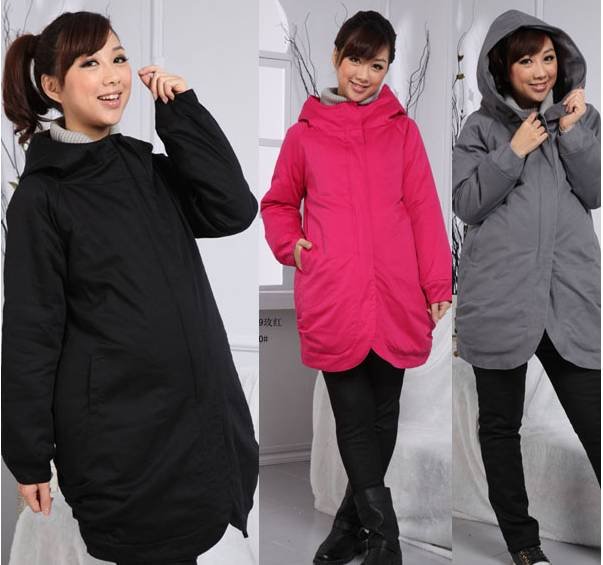 Free shipping 2012  autumn winter outfit pregnant women pure cotton fashion coat cotton-padded clothes