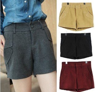free shipping  2012 autumn winter ssential women's the simple woolen trousers boots pants four colors