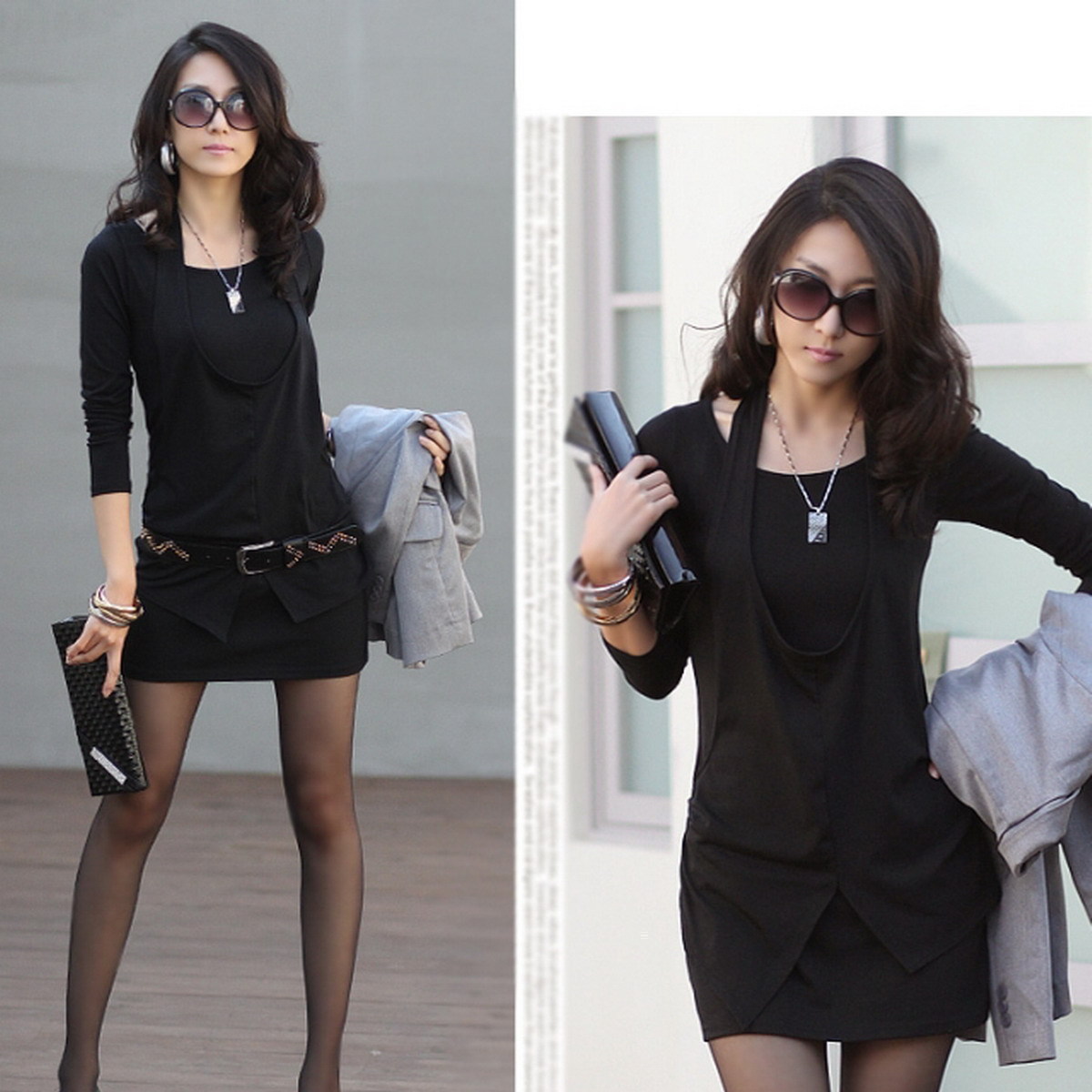 Free shipping 2012 autumn women big size fashion new  elegant dress,casual dress,career dress