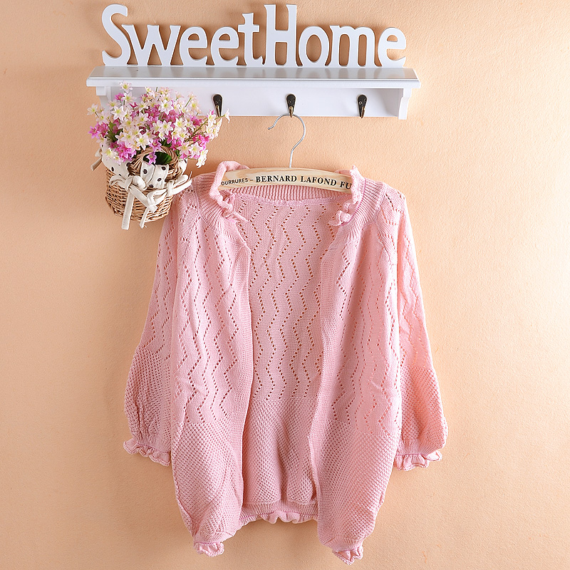 free shipping 2012 autumn women cardigan cape sun protection clothing three quarter sleeve air conditioning shirt short jacket