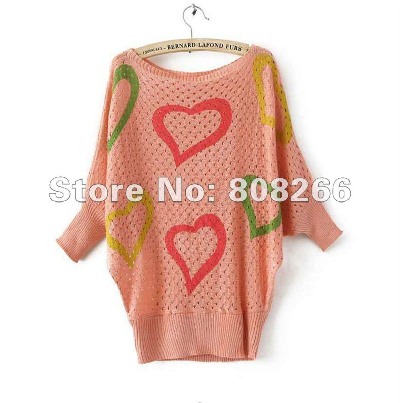 free shipping 2012 autunm new fashion half sleeve knitted sweater for women