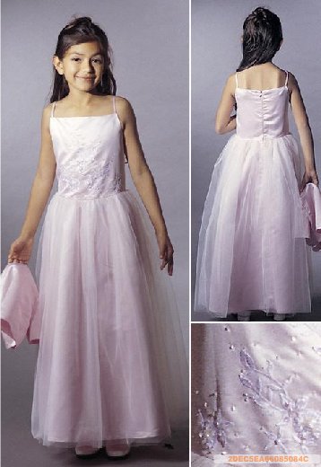Free shipping 2012 best seller sleeveless flower girl dress
