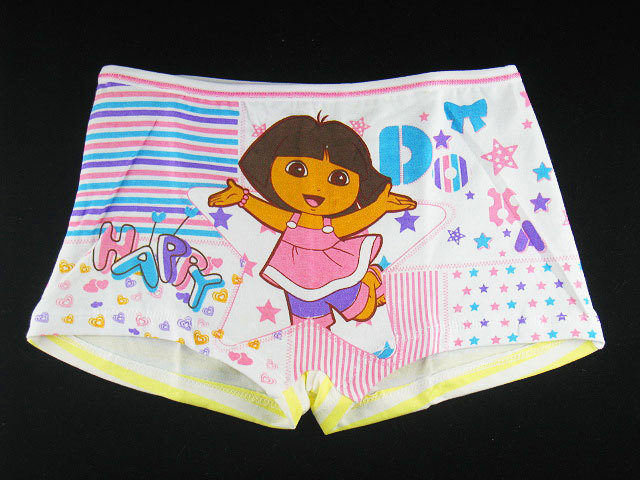 Free shipping 2012 child panties female child trunk child cartoon 100% cotton panties