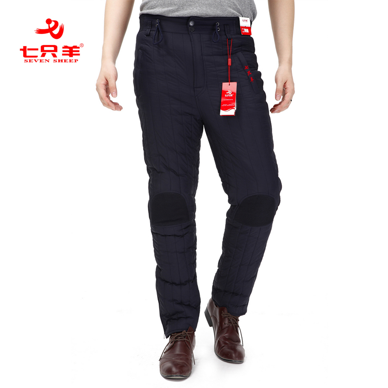 FREE SHIPPING 2012 cold thermal trousers thickening windproof male pants dupont 11512 ON SALES