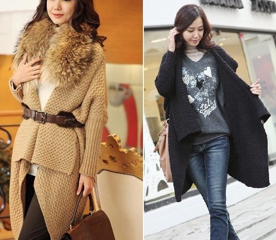 free shipping 2012 elegant fashion cape sweater outerwear loose women's long design cardigan