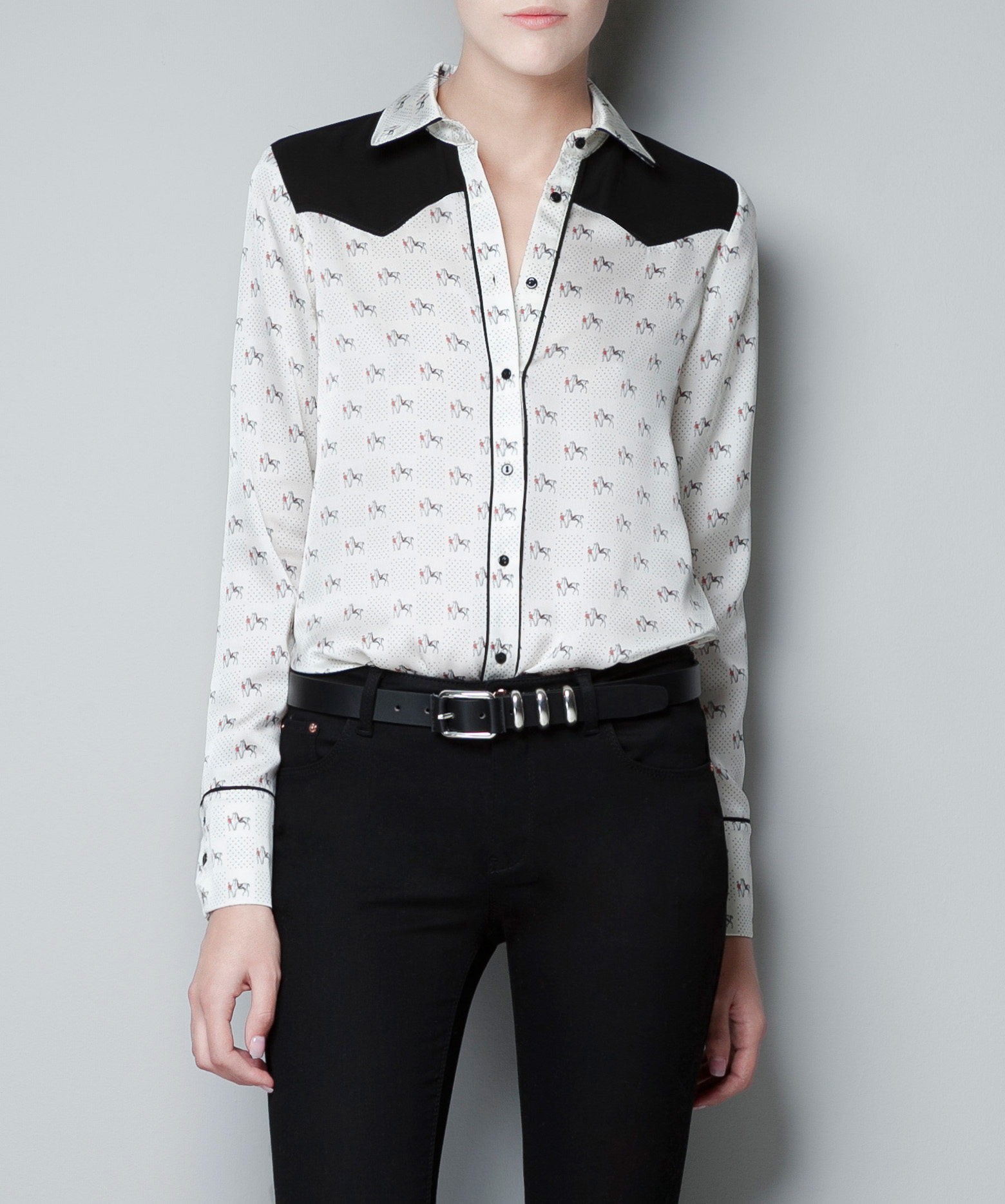 Free shipping,2012 fashion british style women's print colorant match long-sleeve chiffon shirt,S,M,L